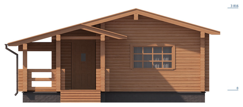 Баня из профилированного бруса "Куровское"