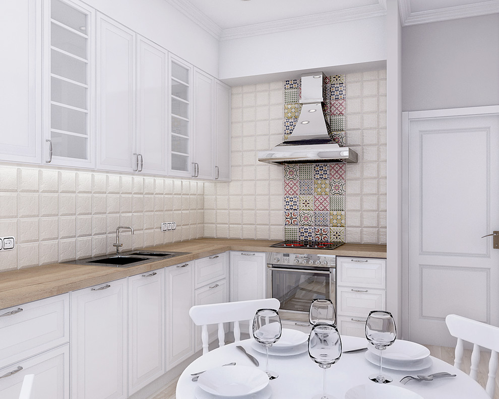 Небольшая кухня в скандинавском стиле