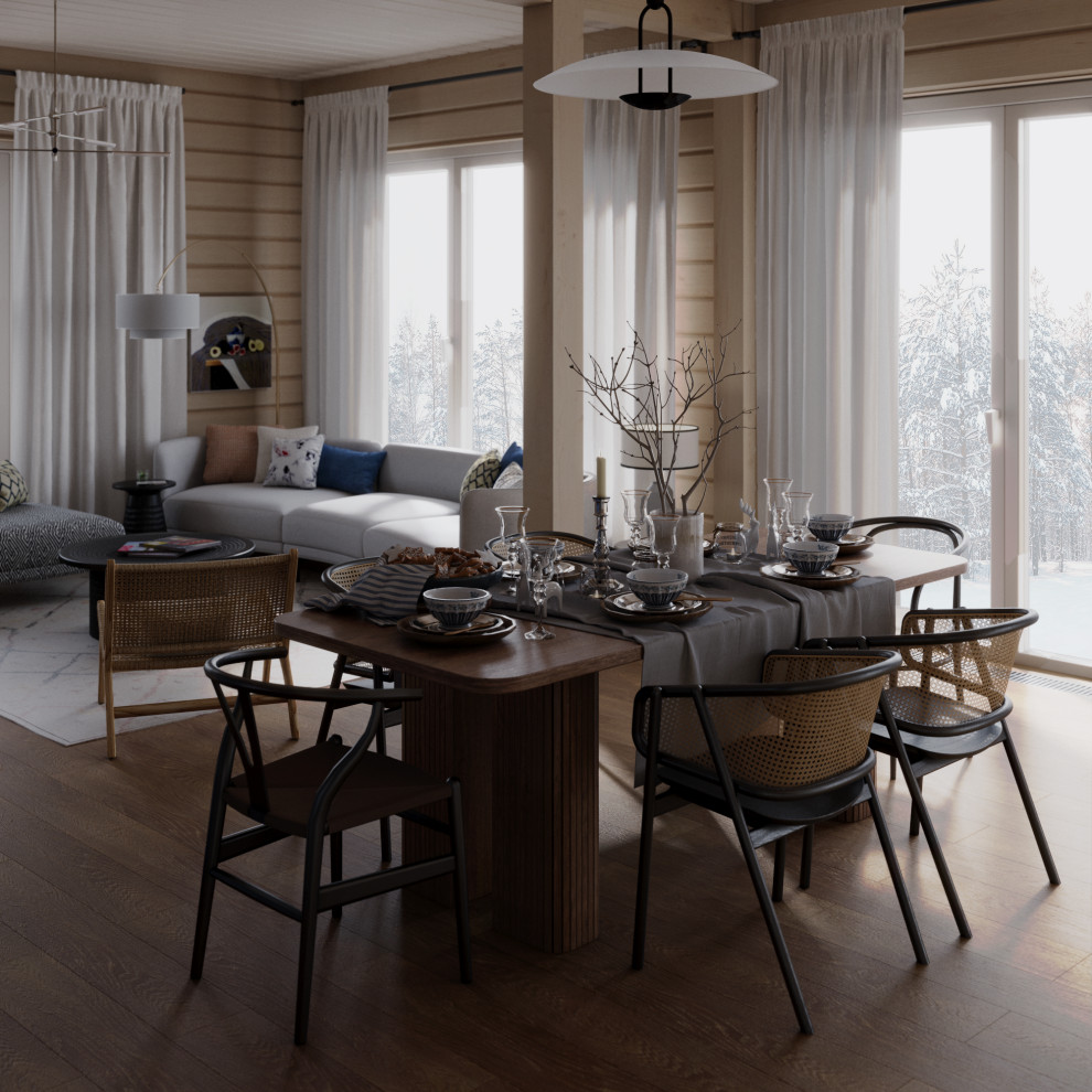 Дизайн частного дома в поселке Жодочи