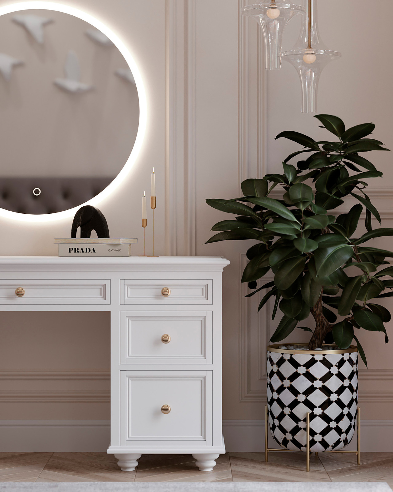 Двухкомнатная квартира в современной классике