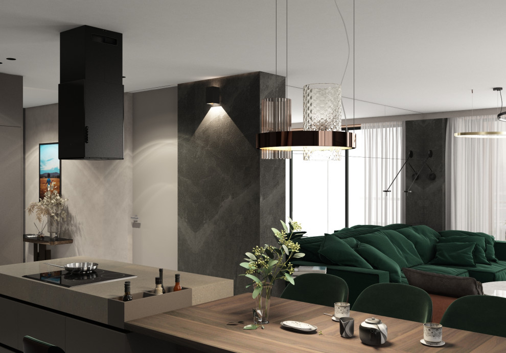 Обложка проекта: Современный хай тек. Пентхаус в Городе К.