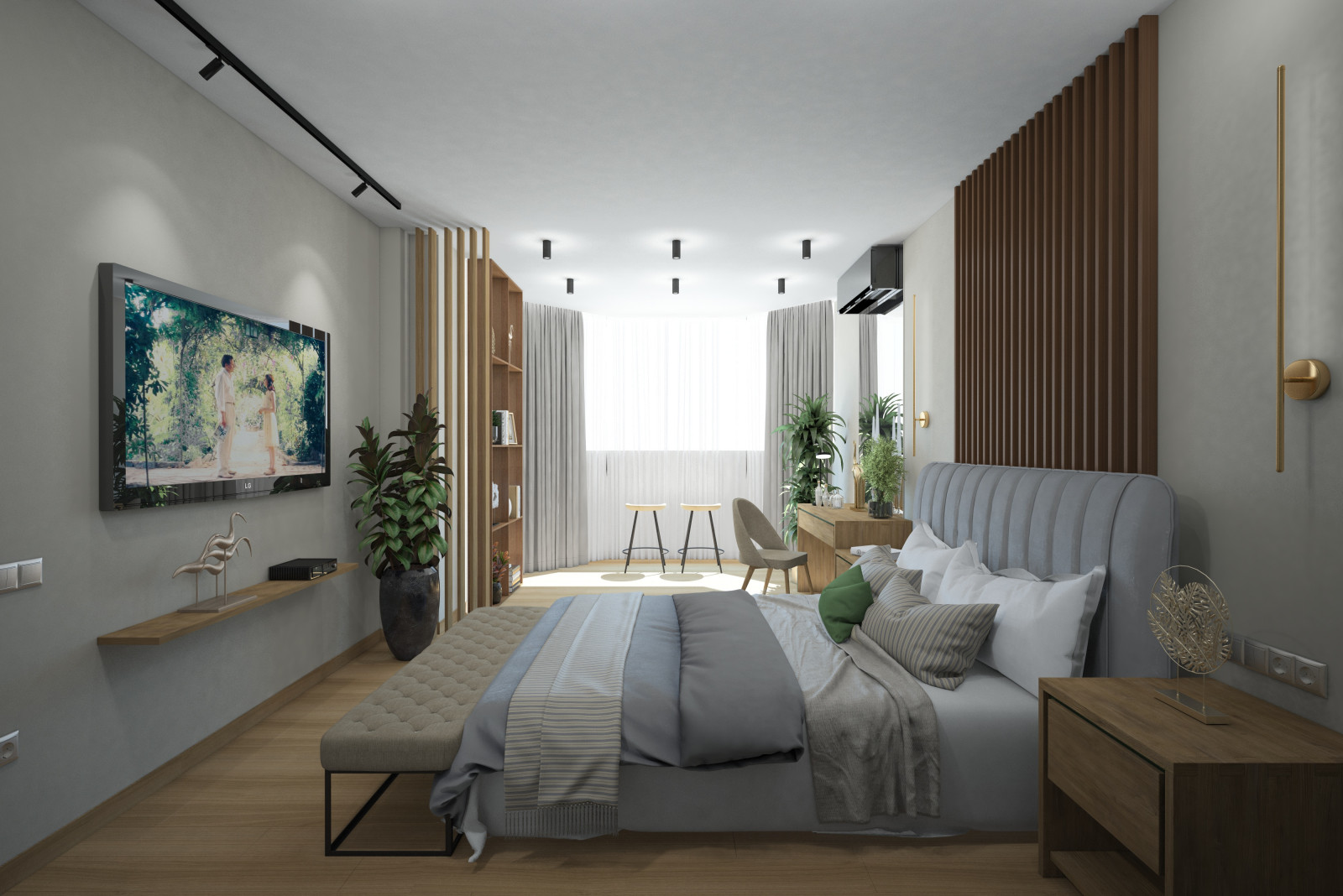 Квартира длямолодоженов. Спальня.