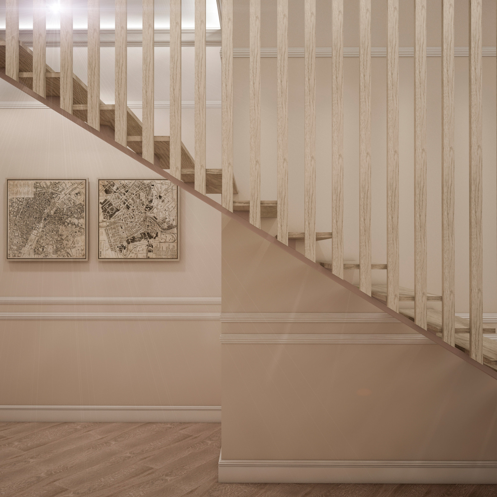 Интерьер загородного дома "Весенняя"