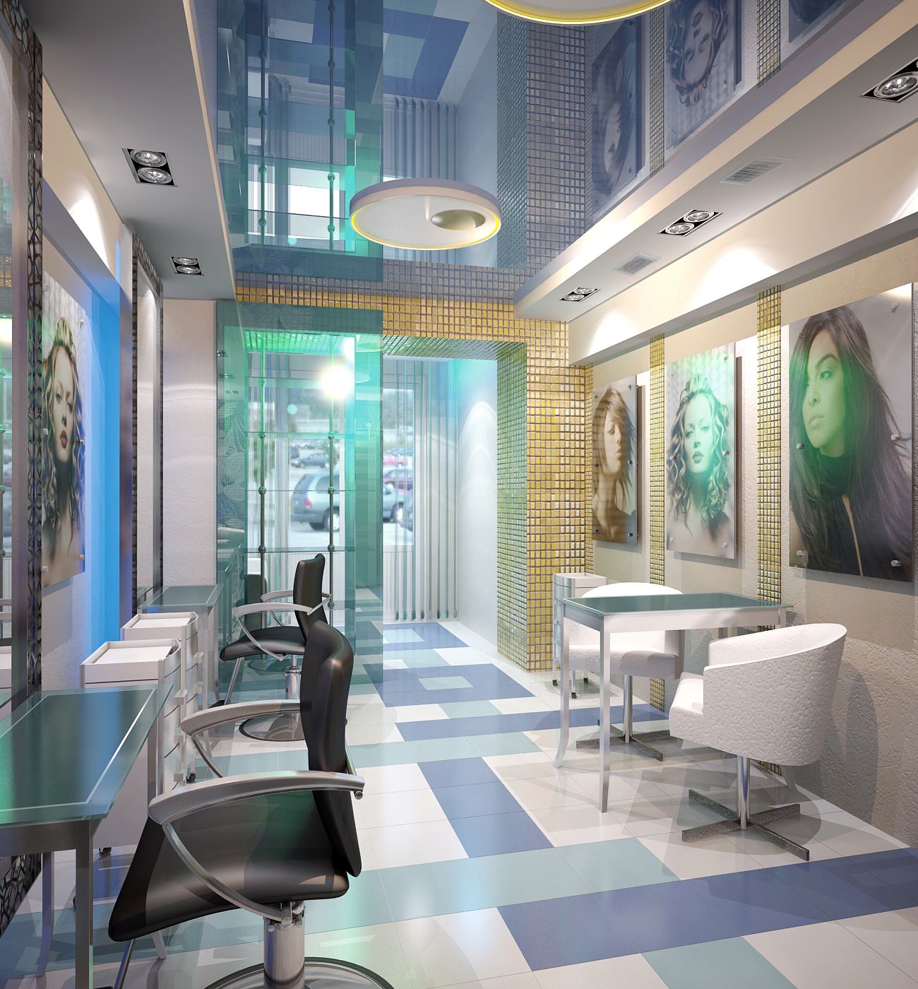Интерьеры салонов красоты