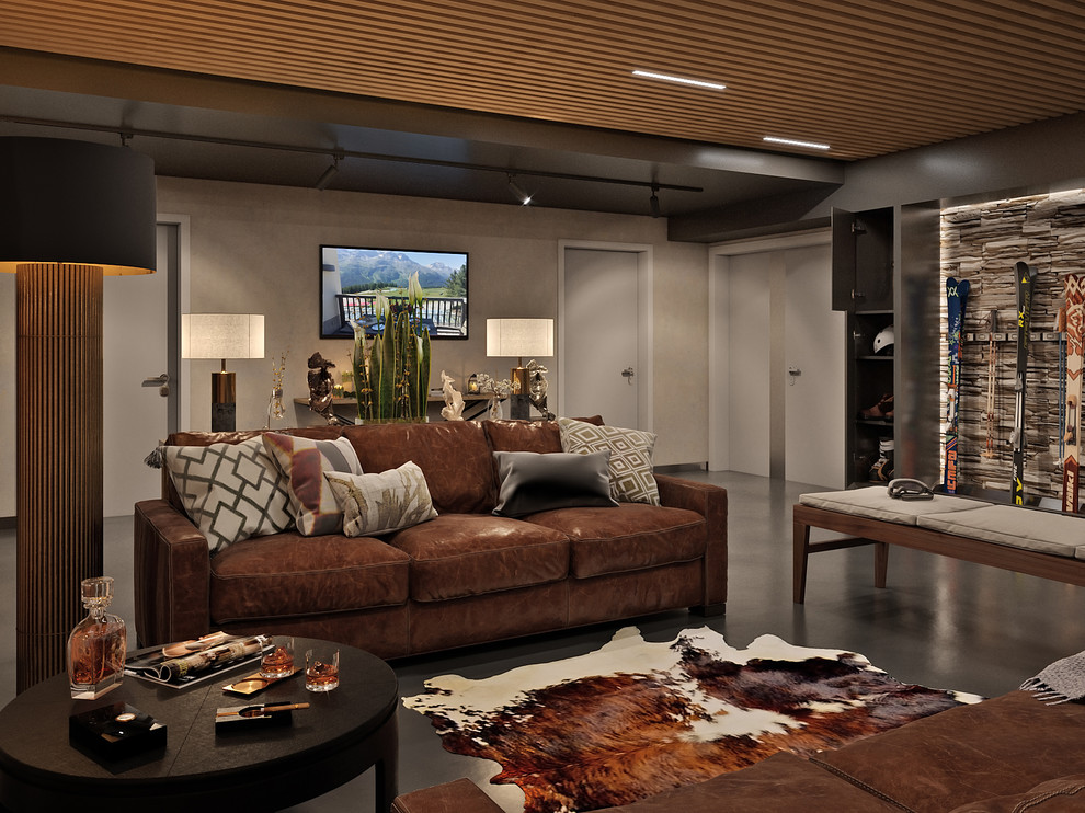 Обложка проекта: Горнолыжный курорт. Гараж. Пространство для хранения лыжного оборудования.