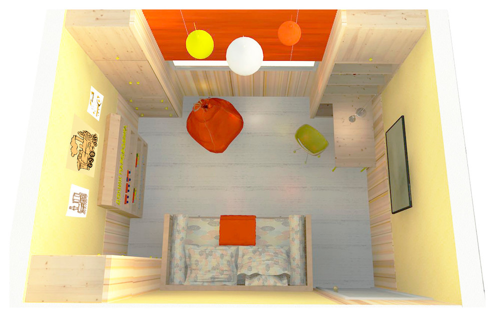 Детская для юного машиниста поезда.