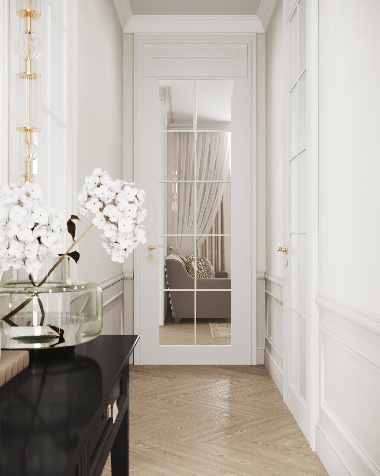 Обложка проекта: Трехкомнатная квартира в ЖК Серебрица