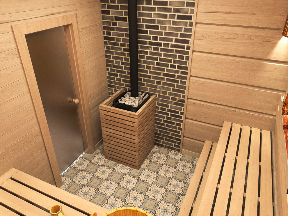 Дом-с баней для временного прибывания