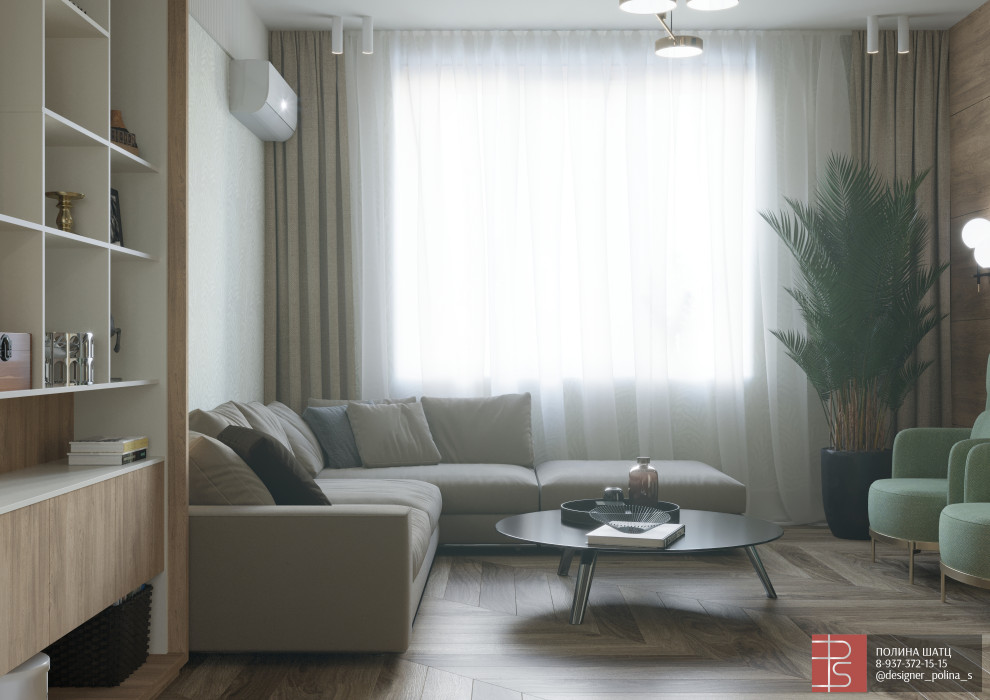 Квартира с 3м потолками для семьи из 4 человек