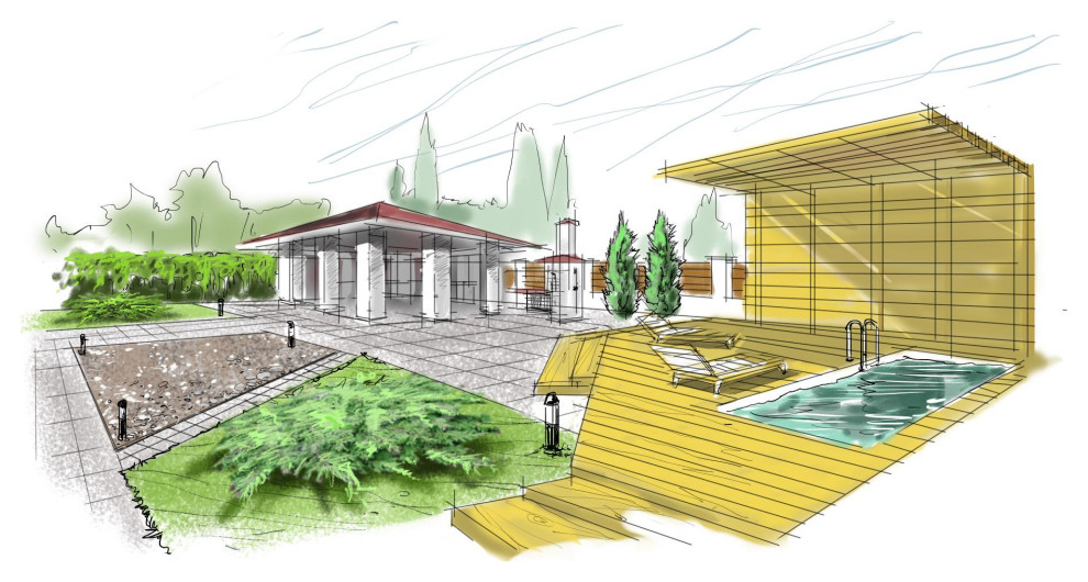 ландшафтный скетчинг