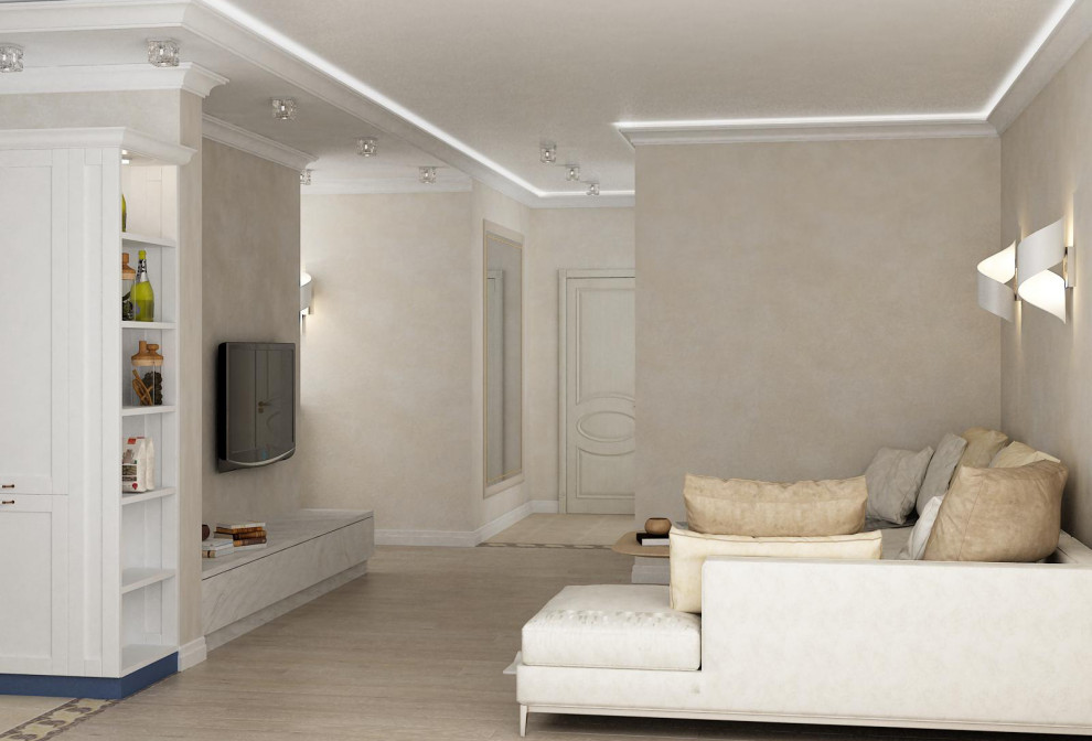 Дизайн интерьера трехкомнатной квартиры