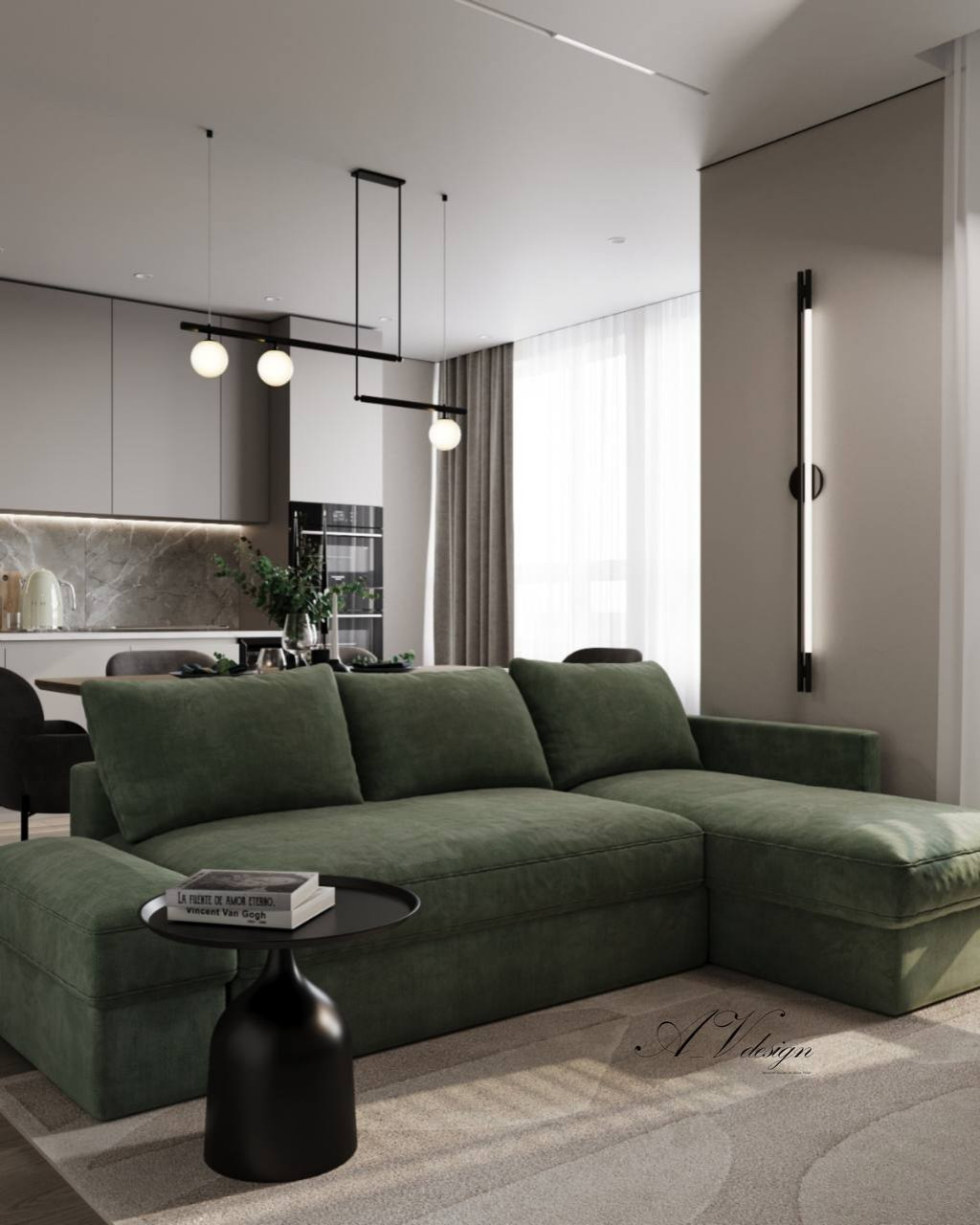 Обложка проекта: Кухня-гостиная #проект1401