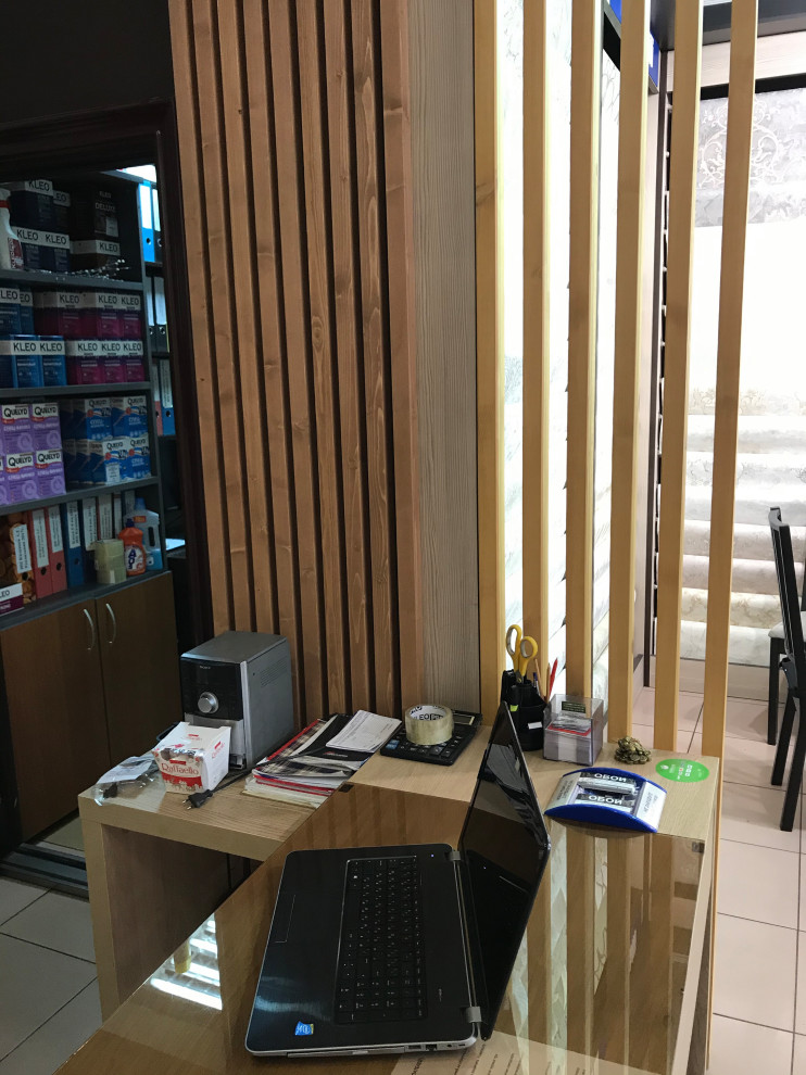 Обложка проекта: Отделка помещения офиса брусом