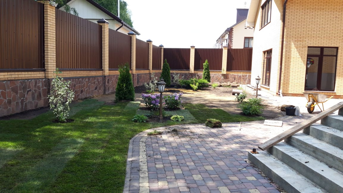 Landscape design of the territory (Oryol region)