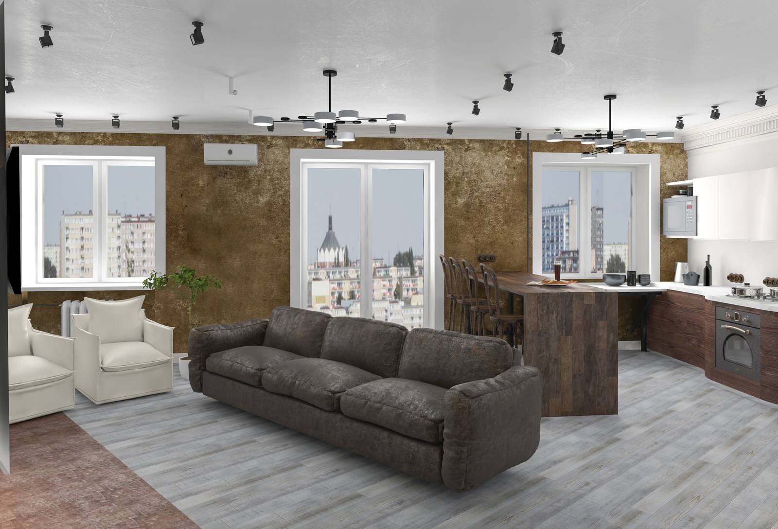 Интерьер квартиры в стиле LOFT