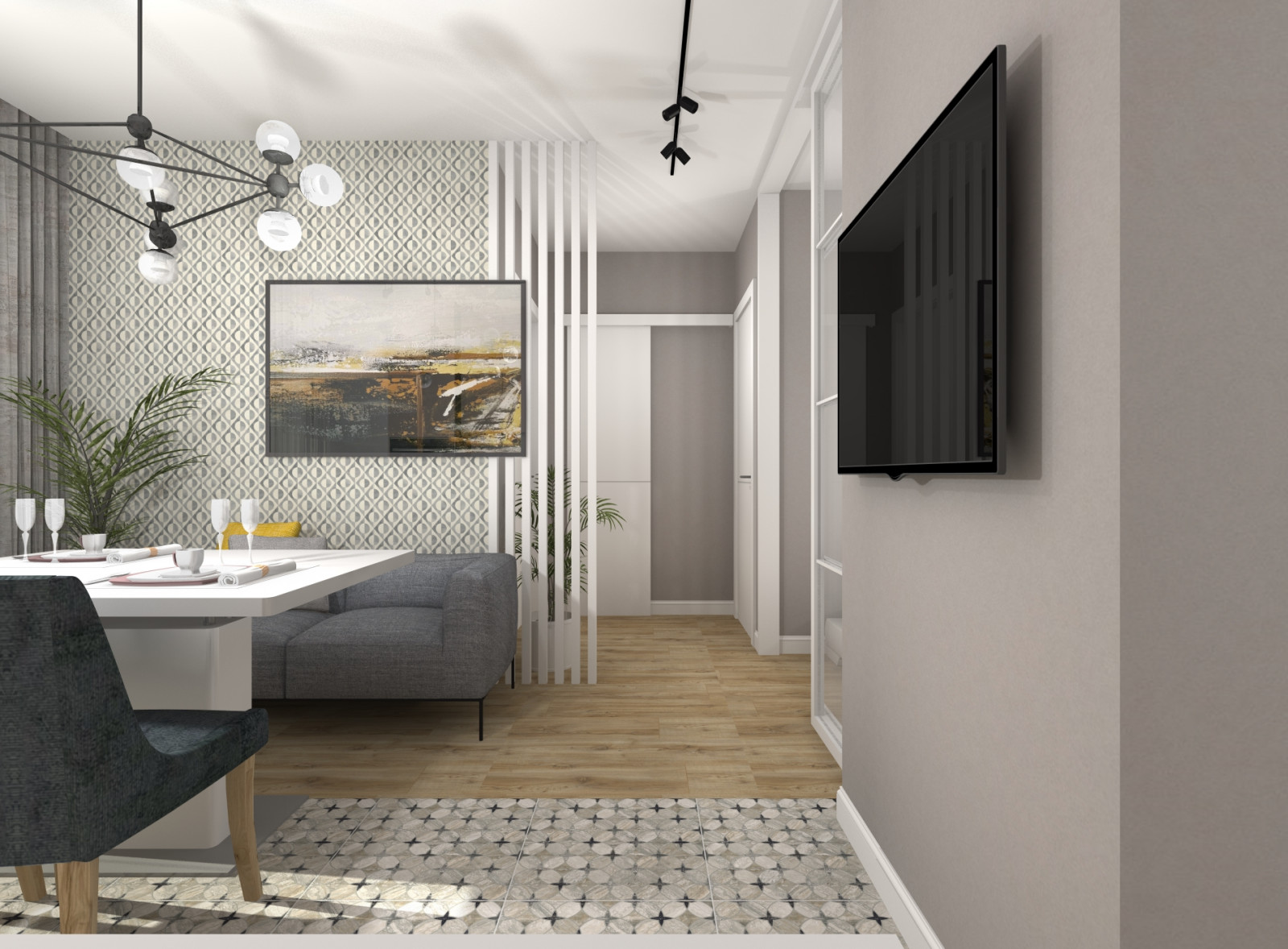 Однокомнатная квартира для троих