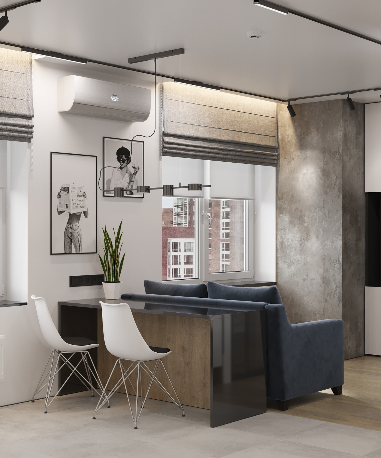 Проект однокомнатной квартиры в ЖК Среда