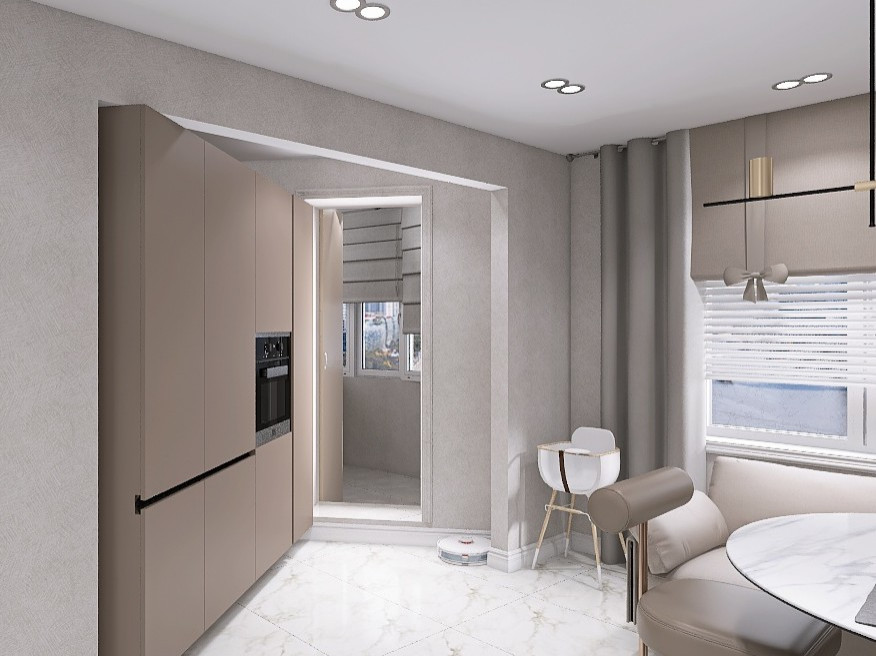 Авторский дизайн-проект квартиры  "Ветер-перемен Эмили"