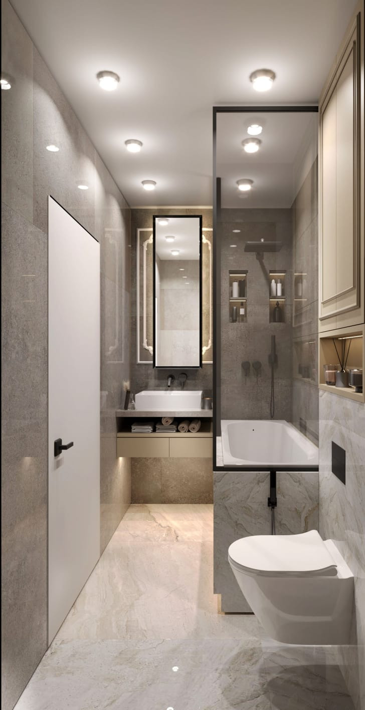 Просторная квартира с гостевой в классическом стиле