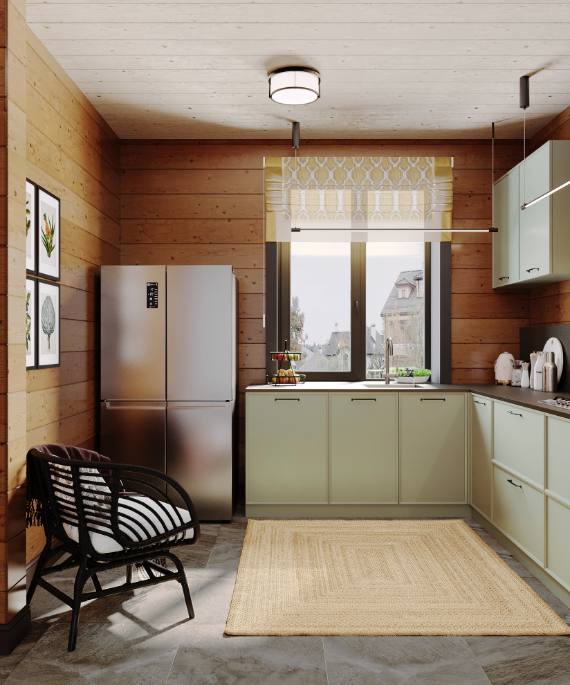 Обложка проекта: Кухня в загородном доме.