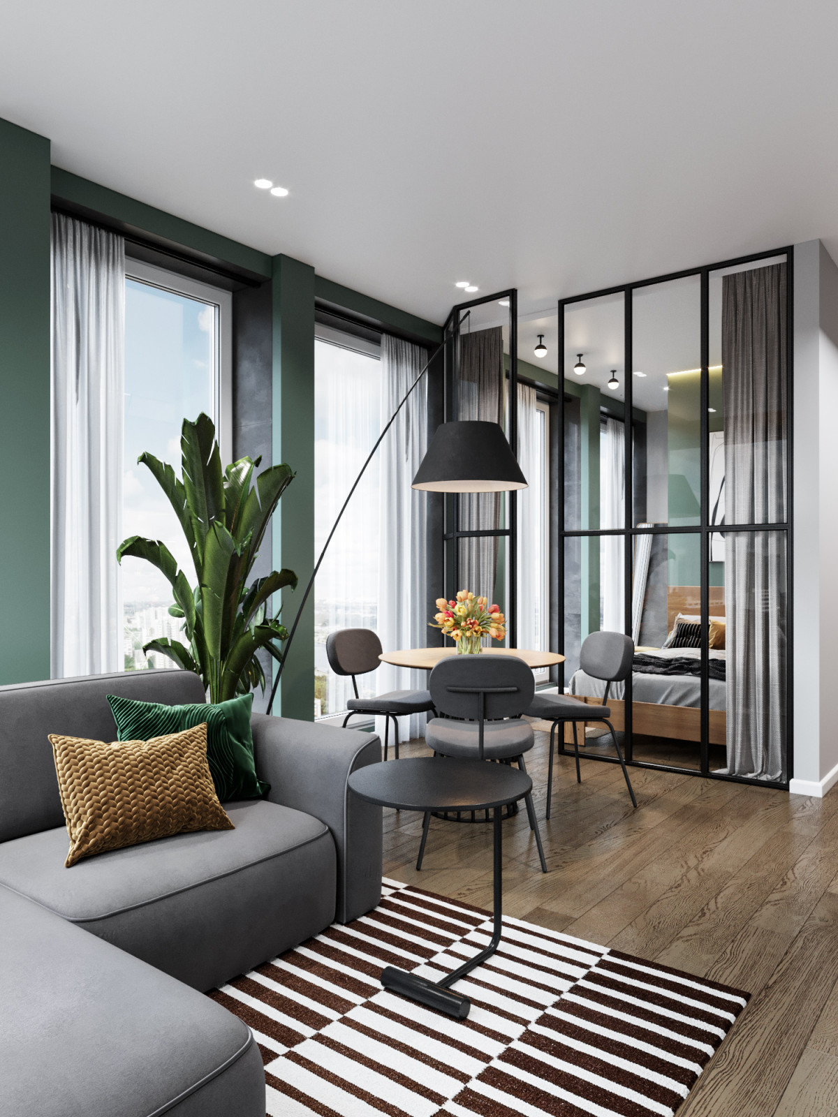 Квартира со свободной планировкой в Москве. ЖК Play