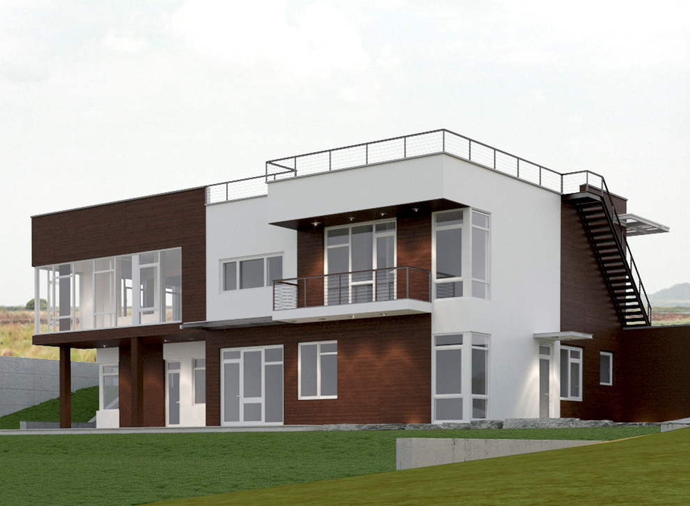 Обложка проекта: Двухквартирный жилой дом в Садгороде