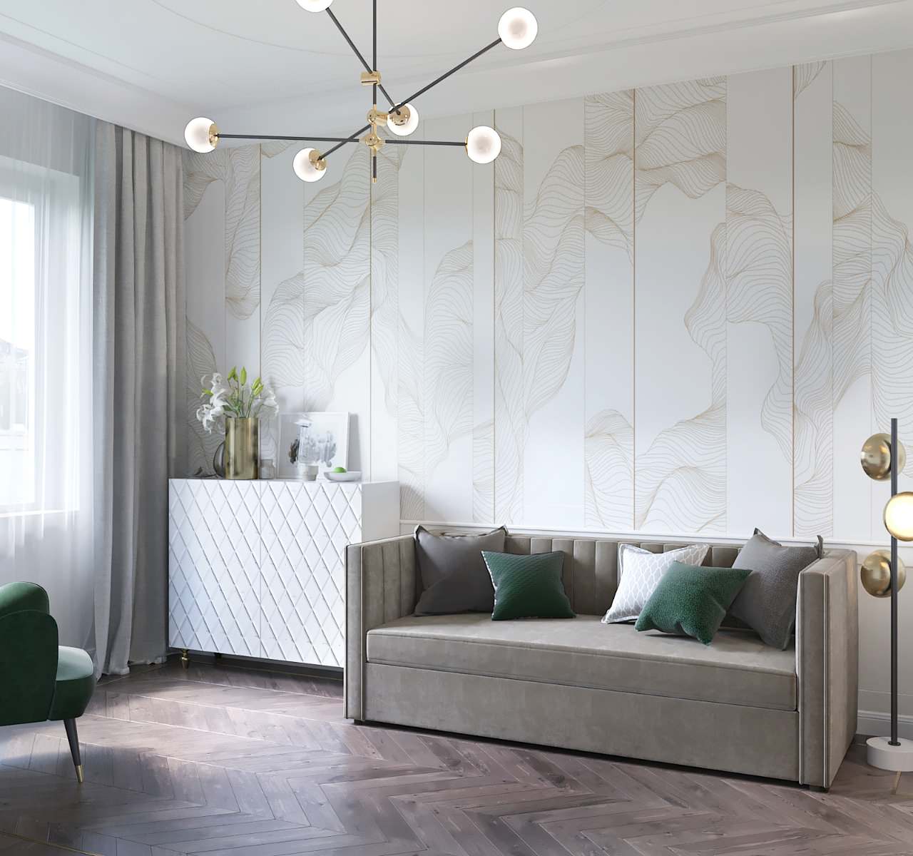 Безупречная элегантность с изумрудными акцентами