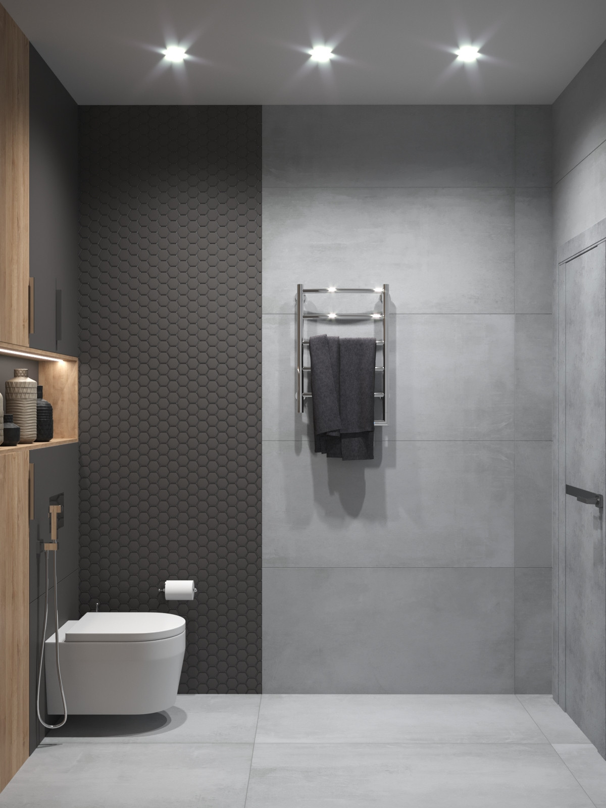 Туалет в стиле лофт