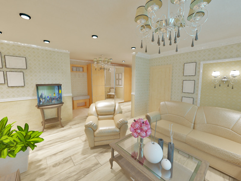 Дизайн-проект квартиры в легкой классике