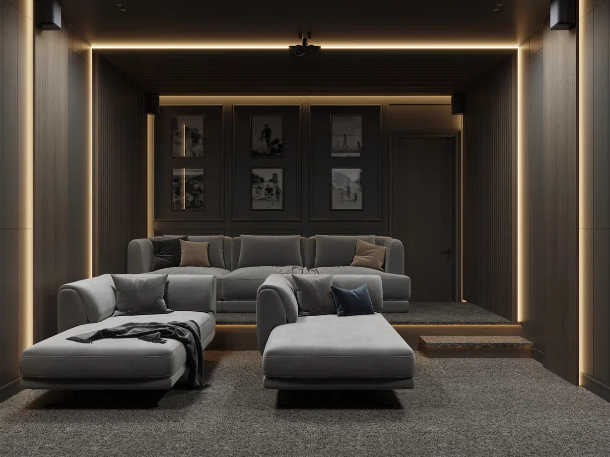 Дом с кинотеатром площадью 370 кв.м.