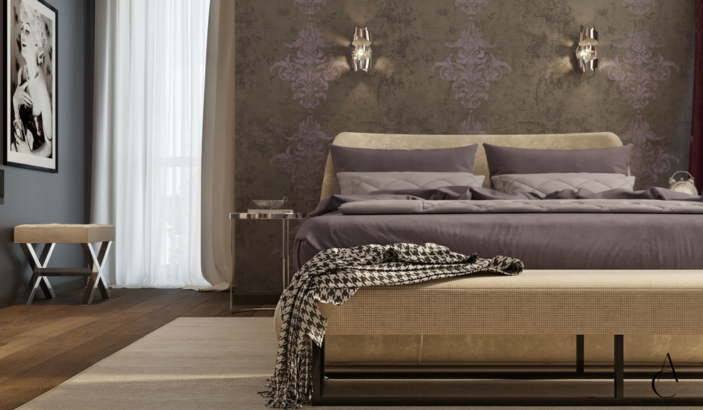 СПАЛЬНАЯ В ЧАСТНОМ ДОМЕ КОТТЕДЖНОГО ПОСЕЛКА НОВАЯ РАССОХА