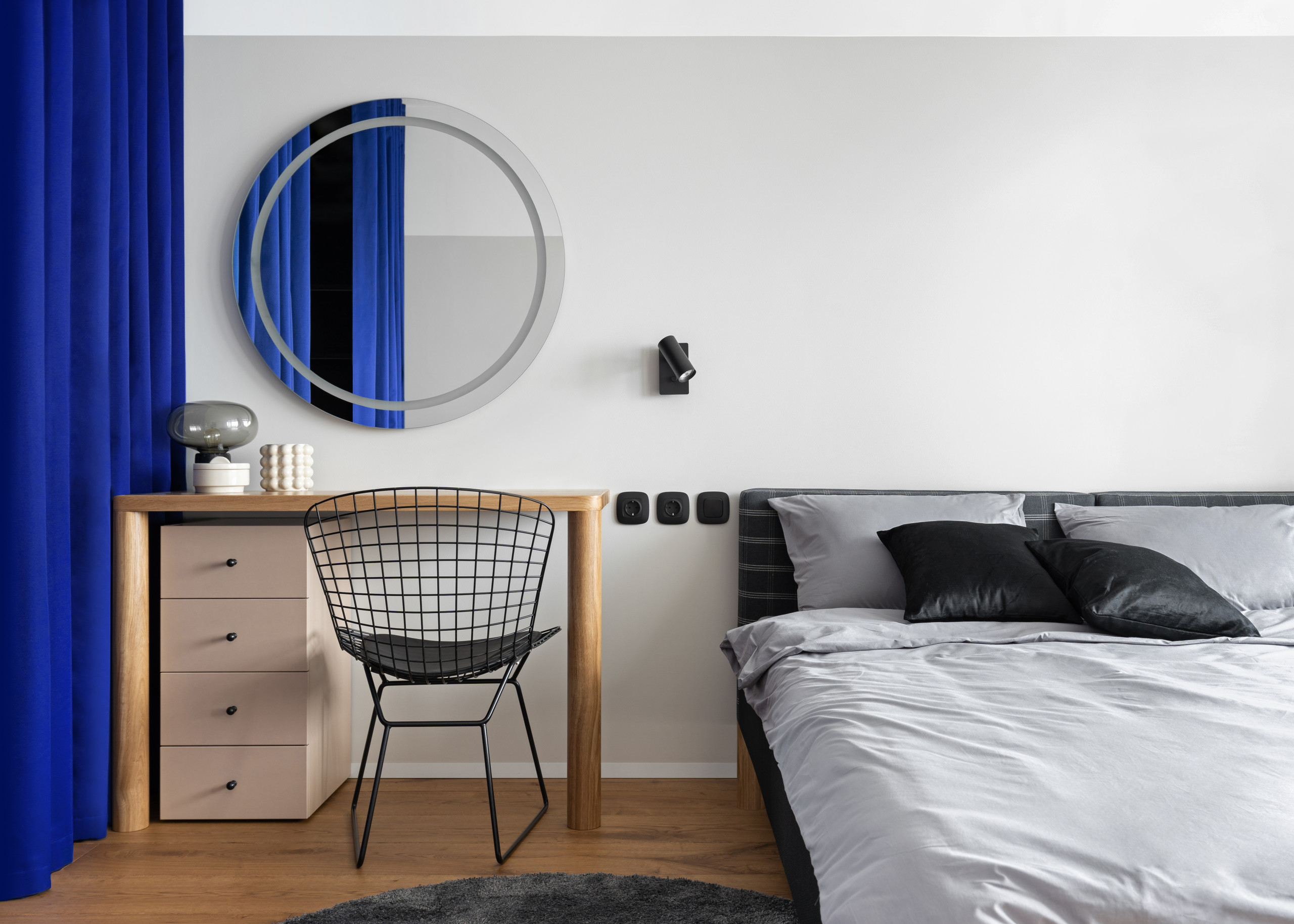 Houzz Украина: Квартира c шторами вместо перегородок