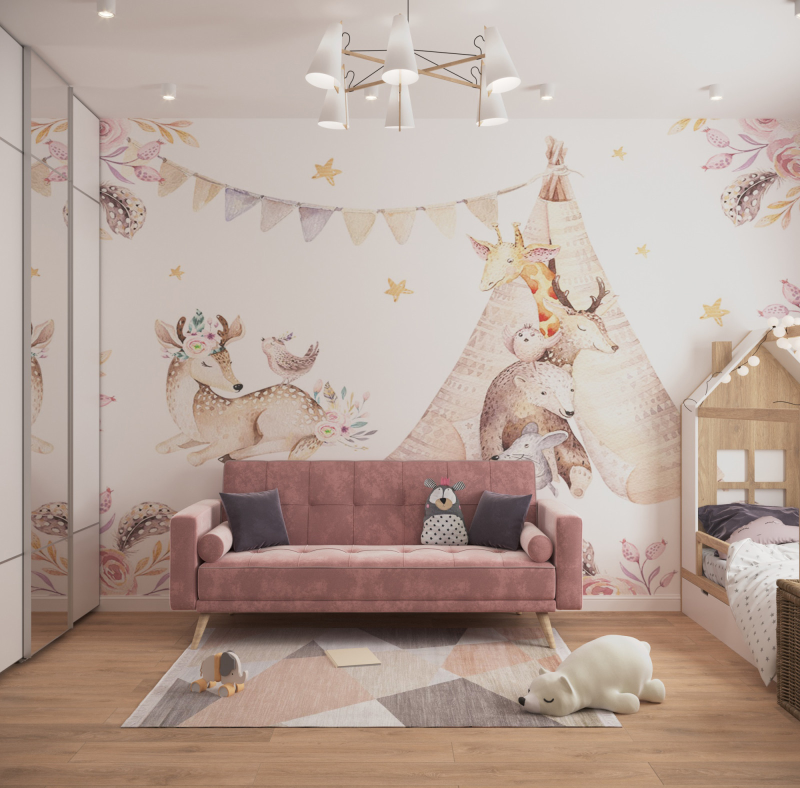 Дизайн интерьера дома в КП Легенда