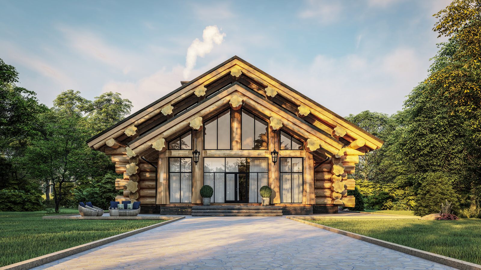 Дом из кедра «Аккем»