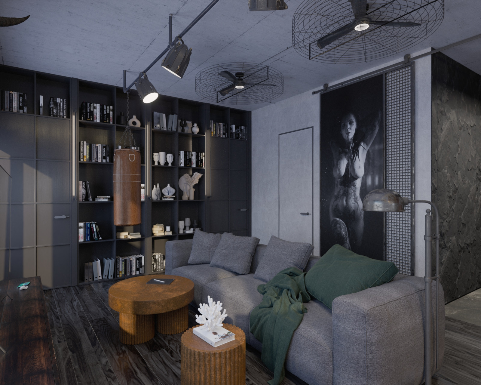Квартира в стиле лофт, 105 м2