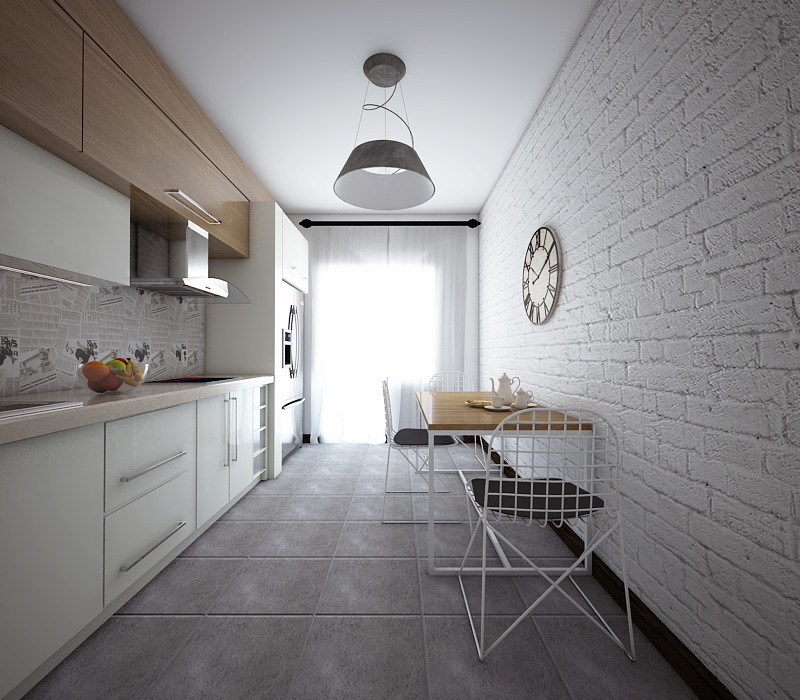 Однокомнатная квартира в скандинавском стиле