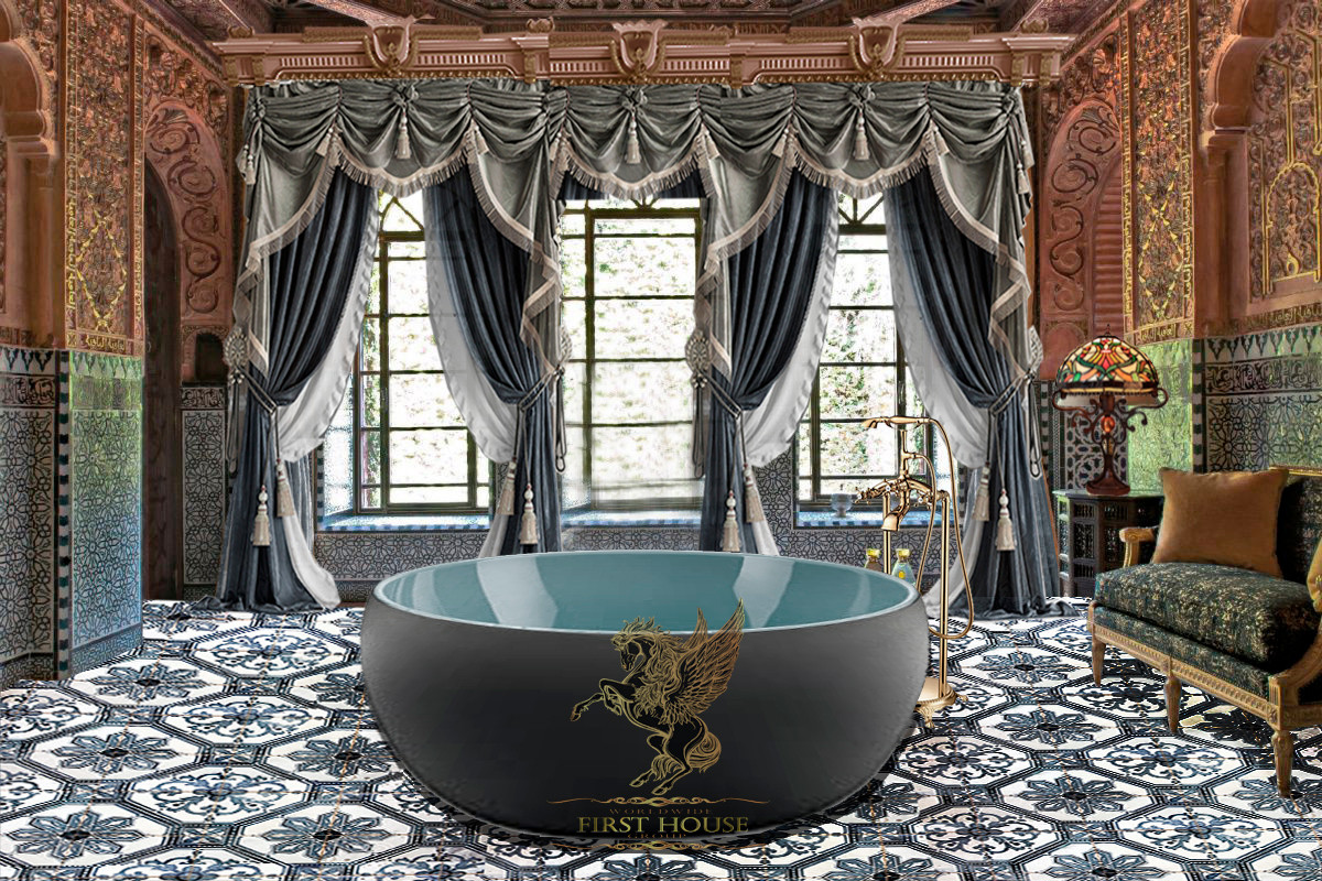 Design of a large luxury villa with a swimming pool in Dubai