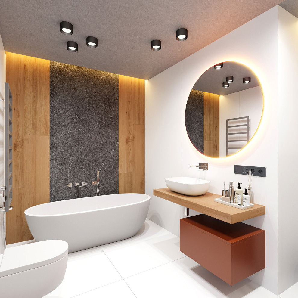 Досуговая зона с гостевой комнатой на мансарде в загородном доме