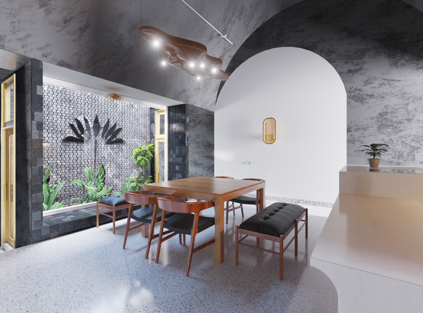 Обложка проекта: Ресторан в стиле Лофт площадь помещения 70 м кв