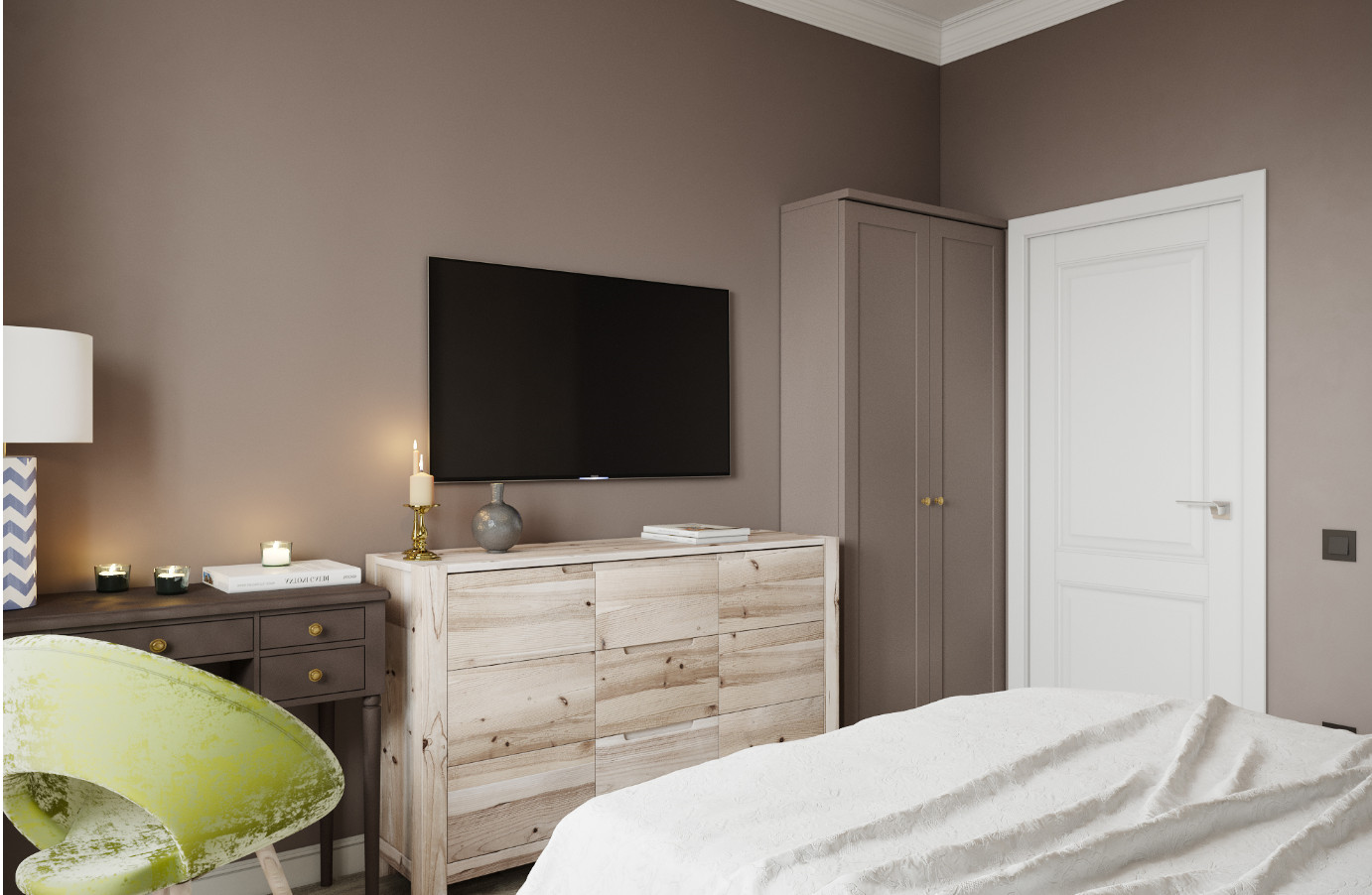 Спальня в проекте "Бизе"