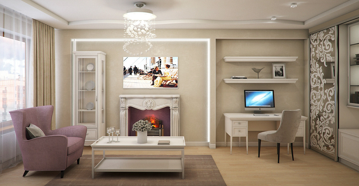 Дизайн-проект квартиры Онежская 53к4 70м2 (Классический стиль)