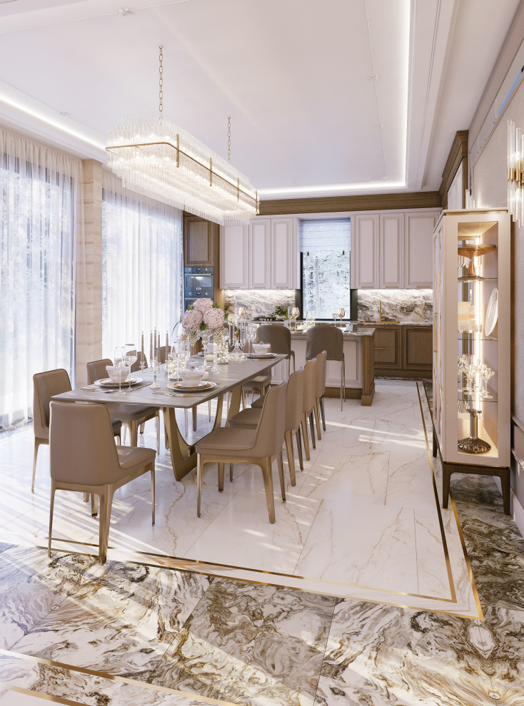 Загородный дом из бруса, Неоклассика