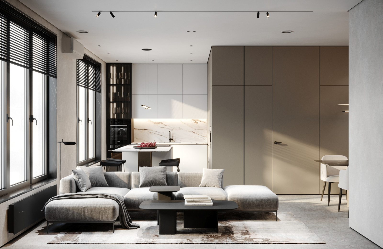 Дизайн интерьера трехкомнатной квартиры в ЖК Futurist