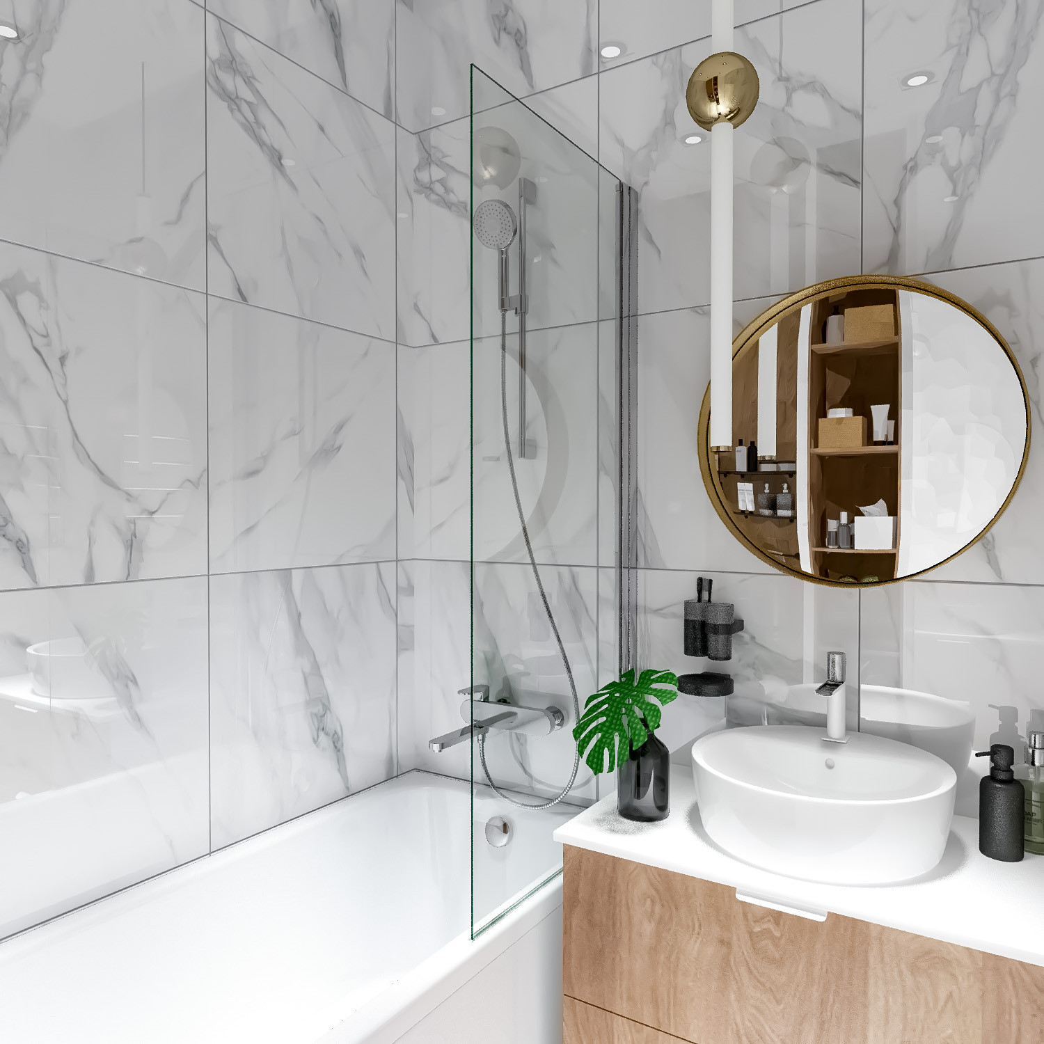 Обложка проекта: 2020. 13. 10. Проект дизайна интерьера квартиры (ванная , санузел, гардероб)