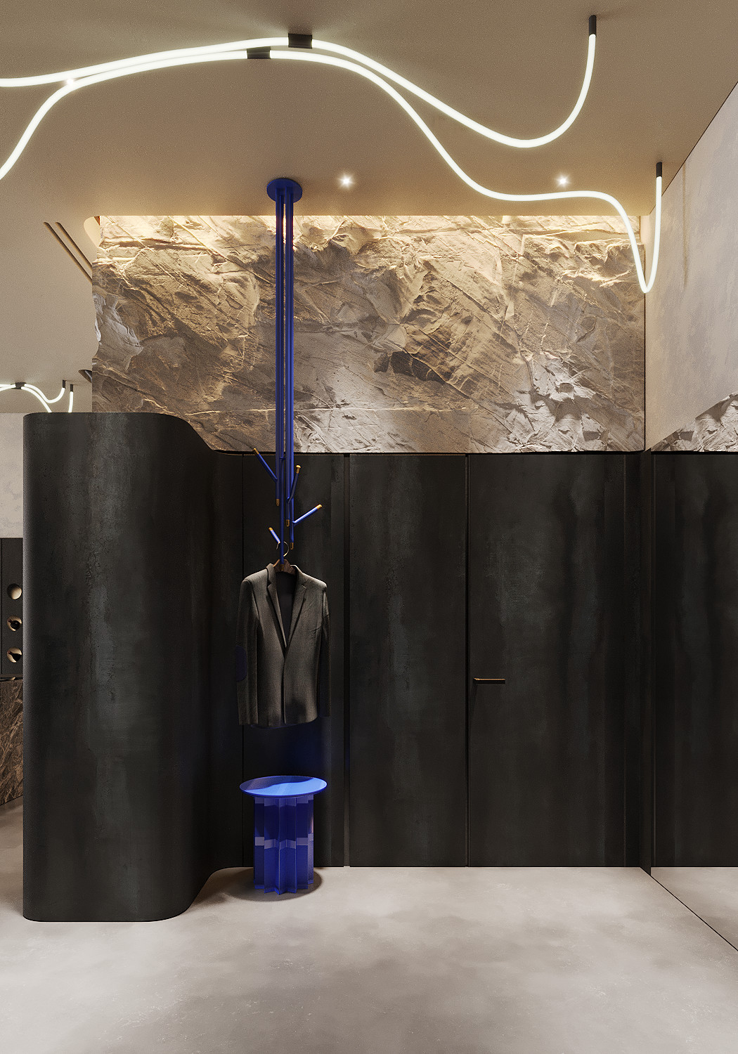 Квартира-студия в небоскребе.