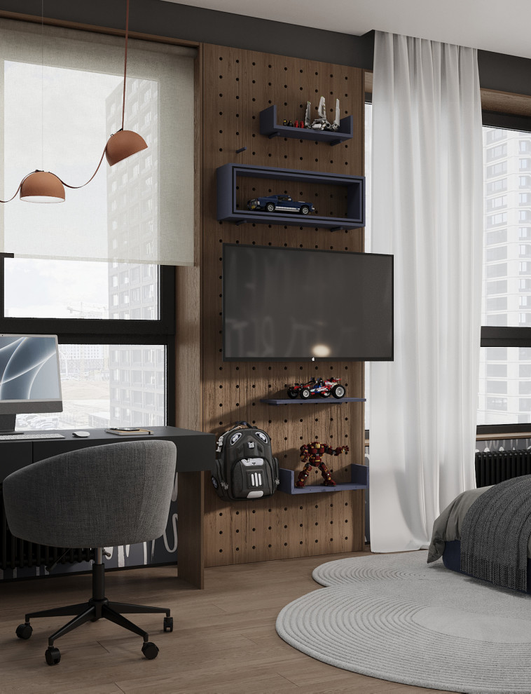 Брутальный интерьер квартиры 85 кв.м. в Москве. Проект