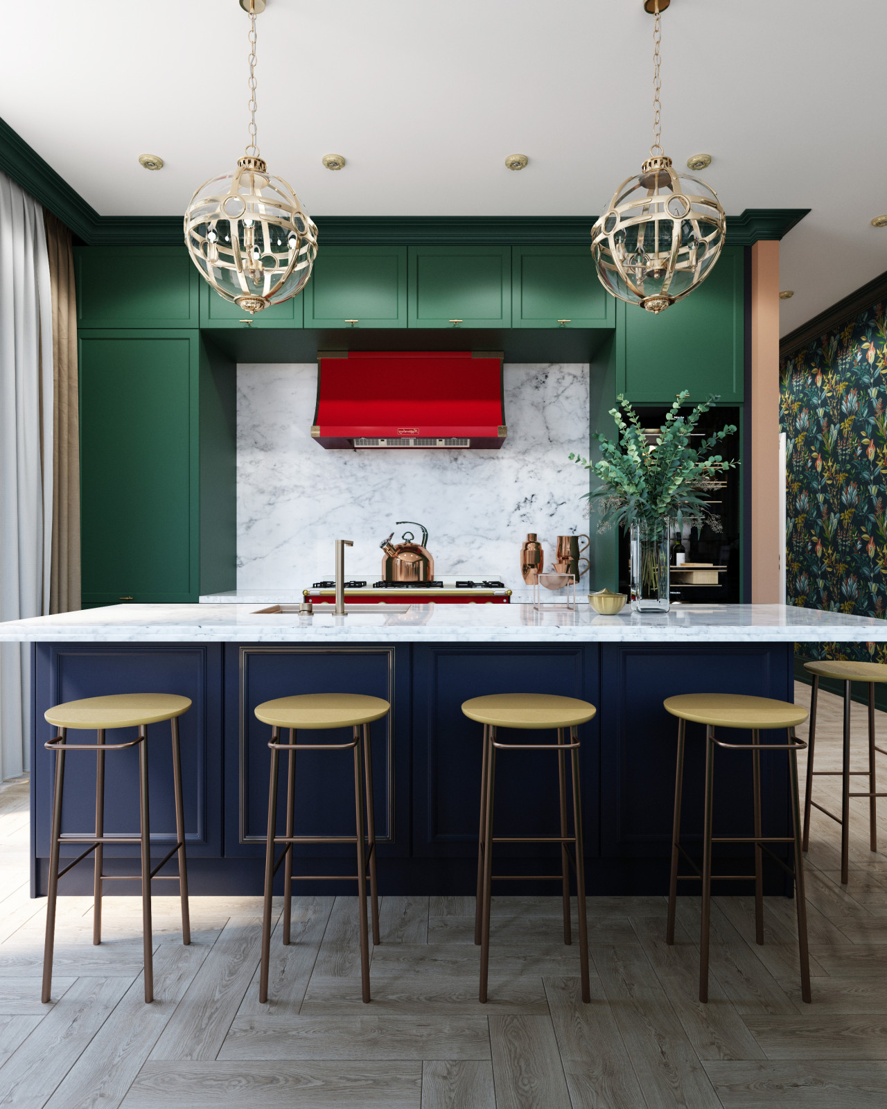 Обложка проекта: Интерьер кухни-гостиной