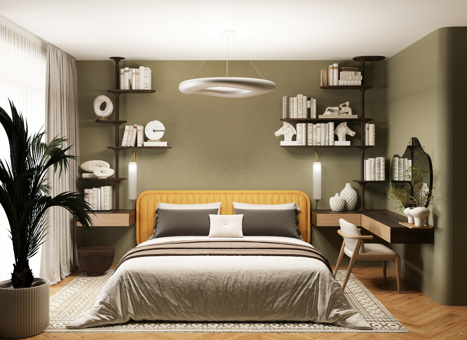 ВИЗУАЛИЗАЦИЯ ИНТЕРЬЕРА В ТЕПЛЫХ ТОНАХ