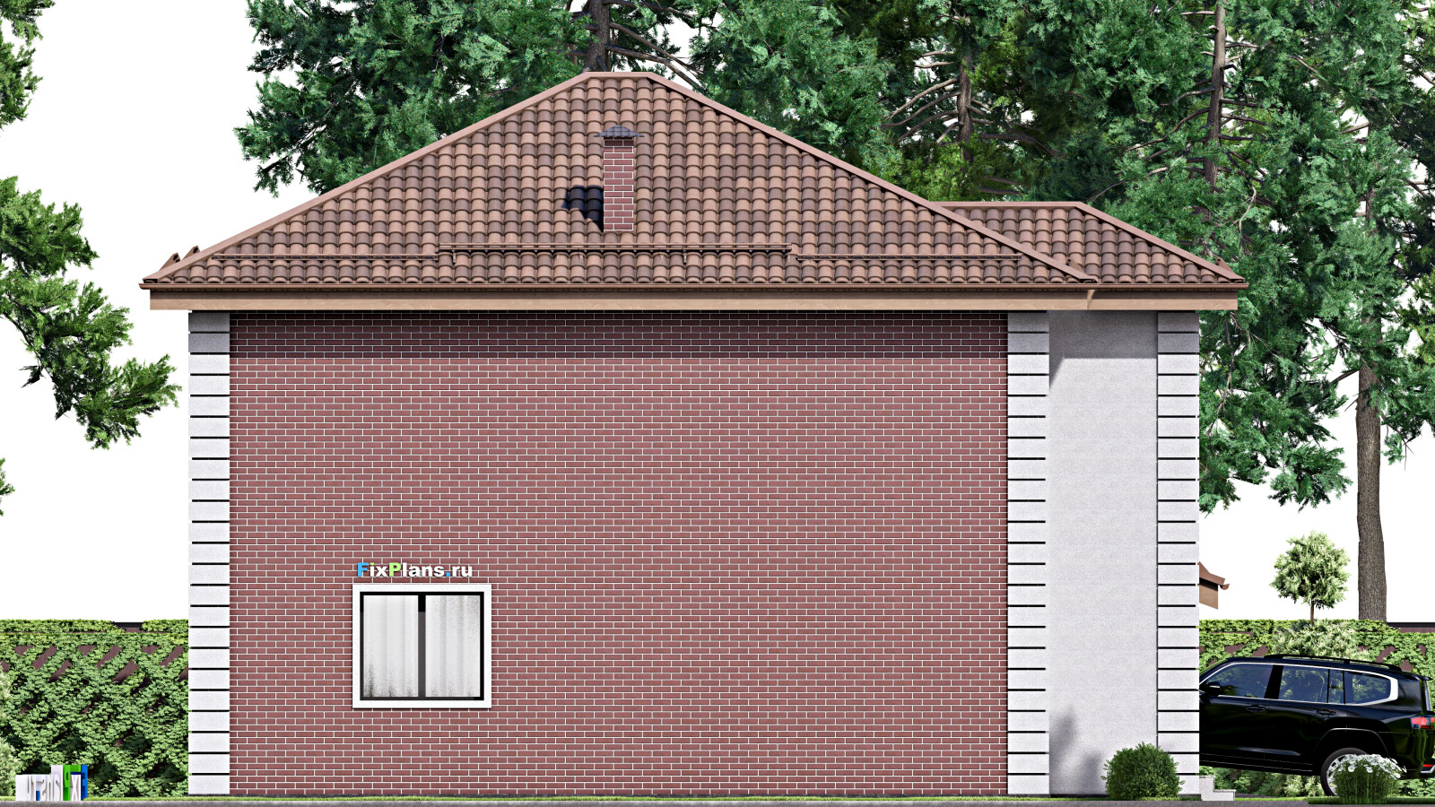 Проект двухэтажного дома 13х16 м S213м2 F-16982