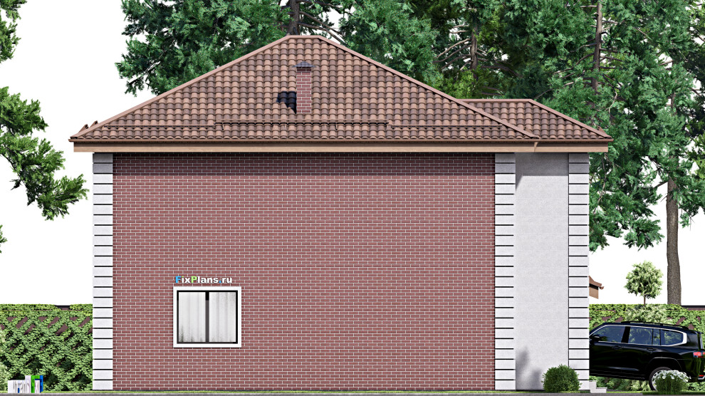 Проект двухэтажного дома 13х16 м S213м2 F-16982